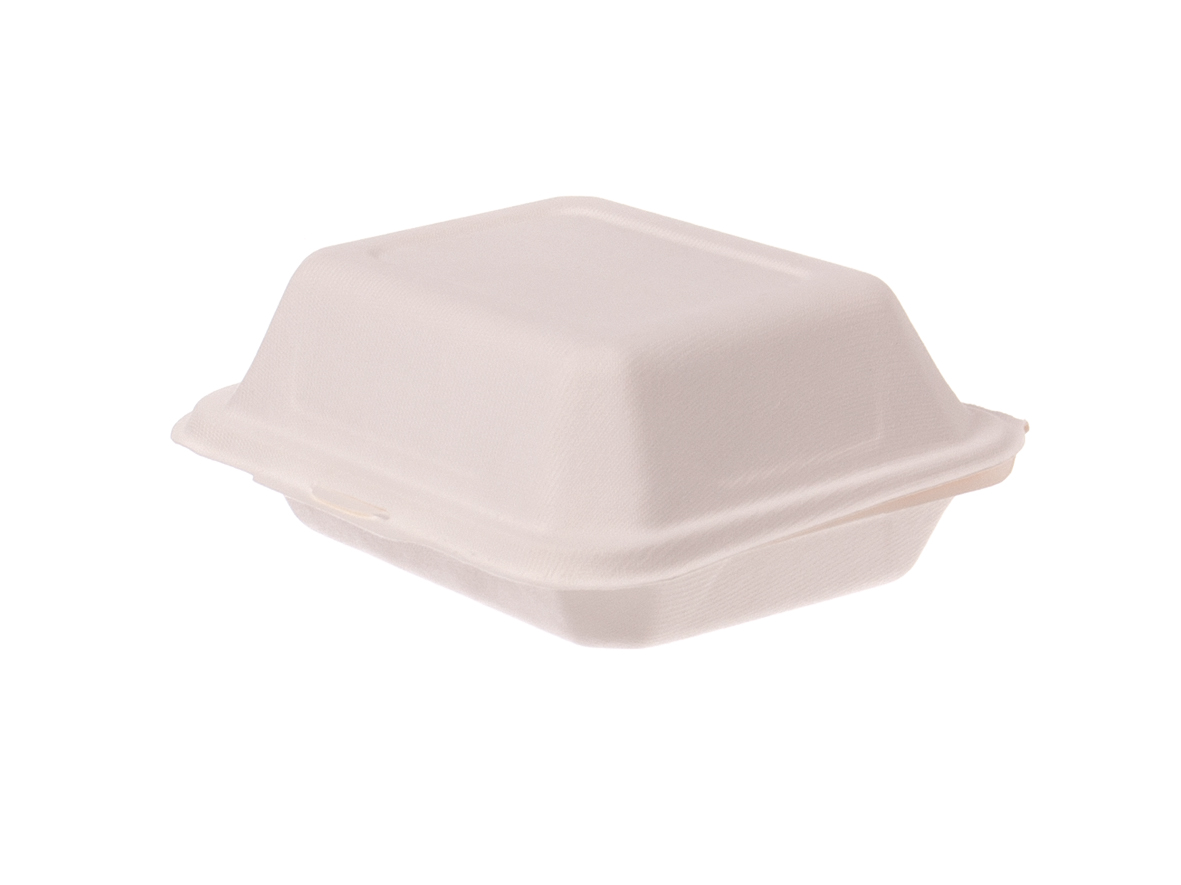 Lunchbox Menübox ungeteilt Bagasse 220x150x80mm - 300 Stück