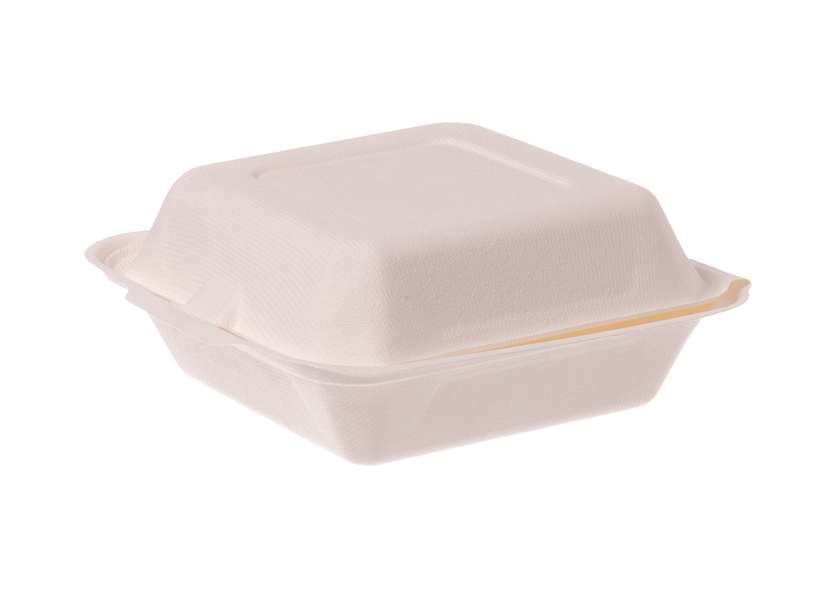 Hamburger Box Burgerbox Bagasse 157x150x80 cm - 500 Stück