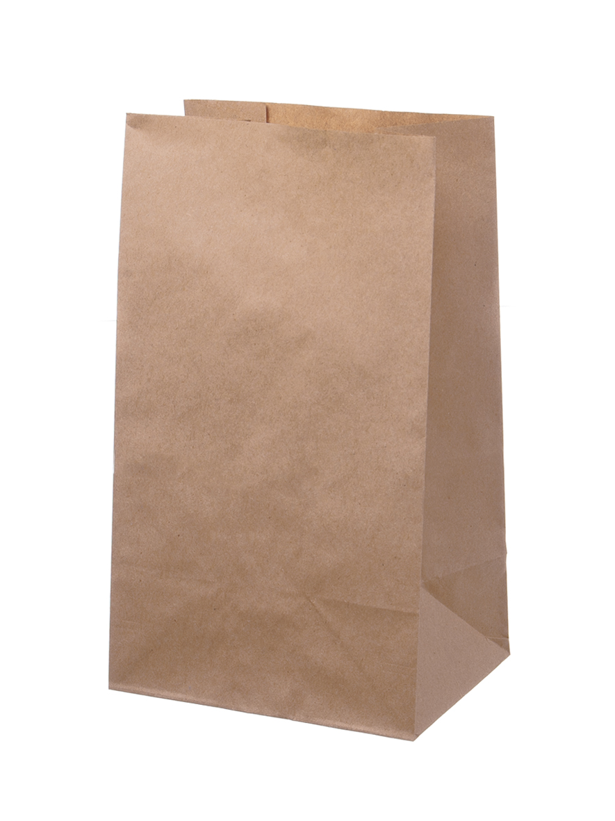 Blockbodenbeutel Burgertüte Lunchtüte Papiertasche Braun 18+13x30cm - 500 Stück