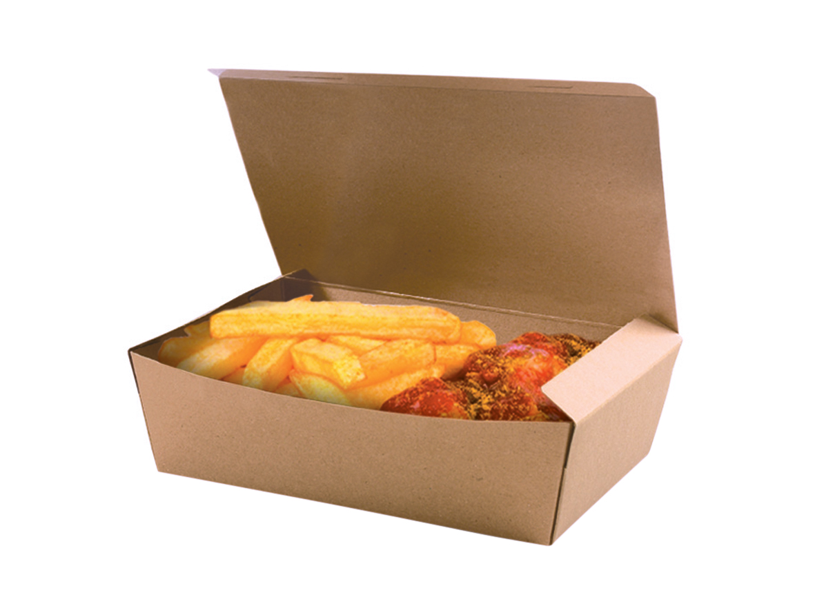 Snackbox Pappe 124x65x50mm - 450 Stück