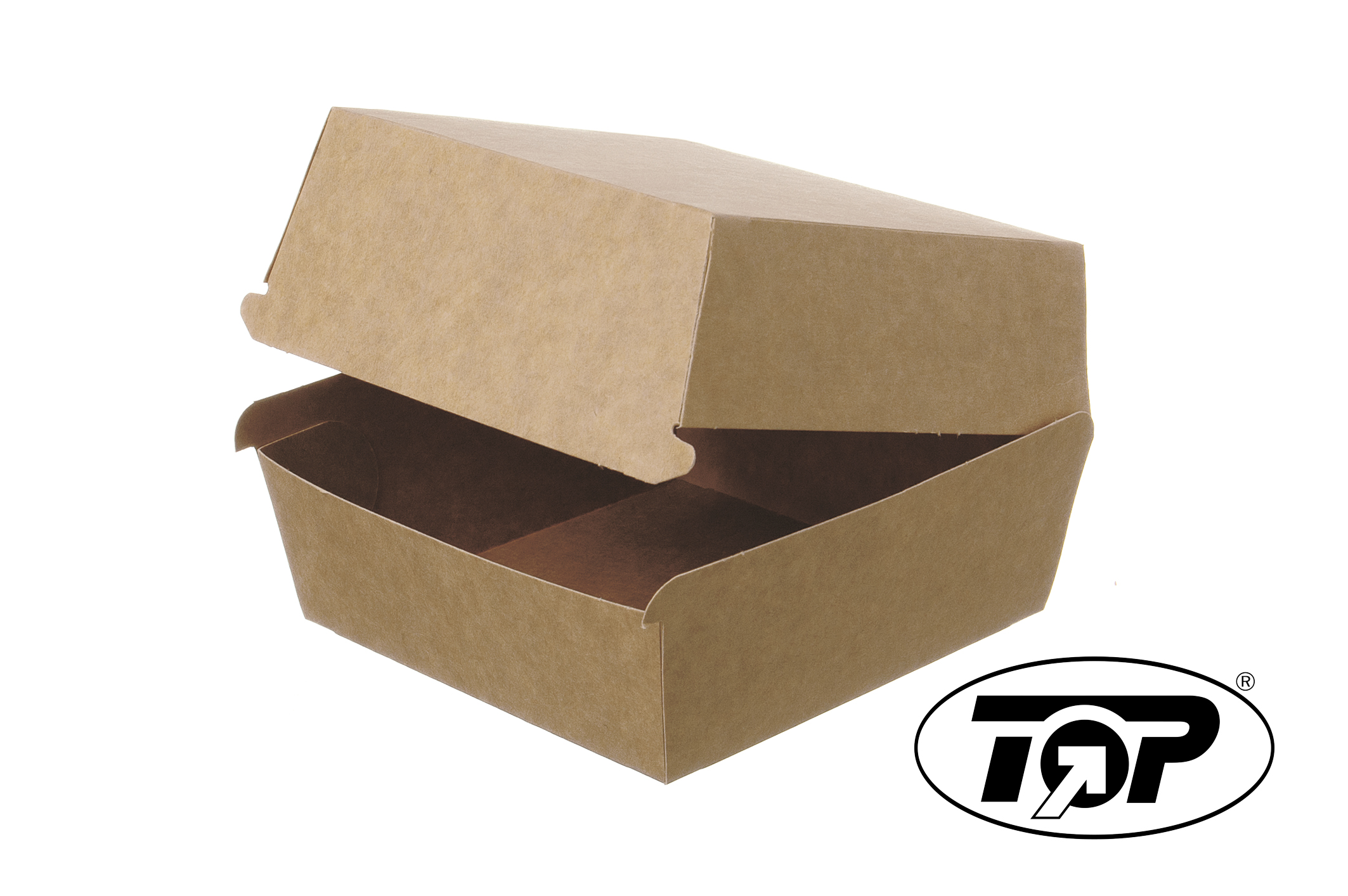 Burgerbox Hamburger Box Pappe 110x110x80mm - 200 Stück