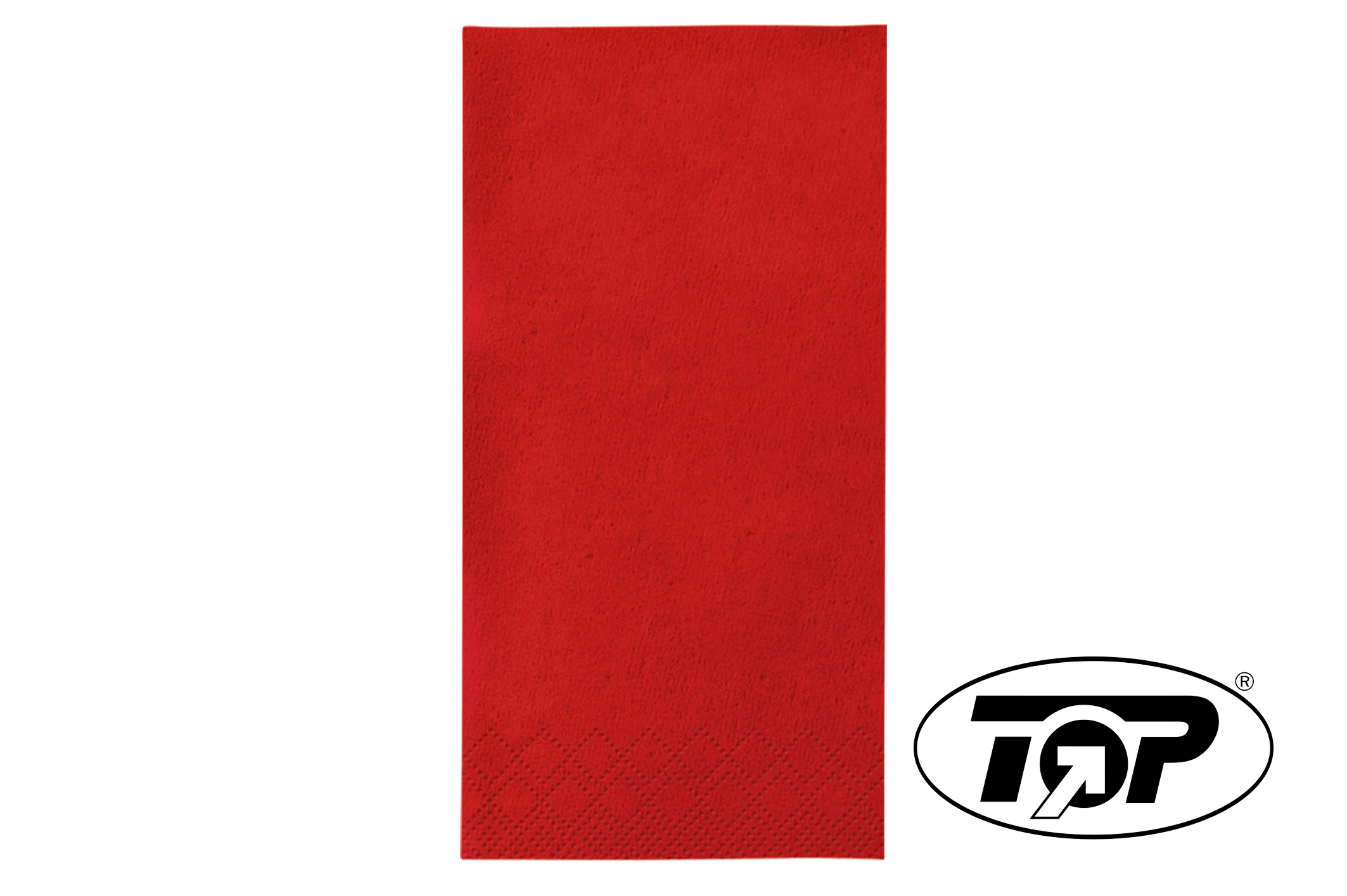 Serviette 33x33cm 2-lagig 1/8 Falz Rot - 1500 Stück