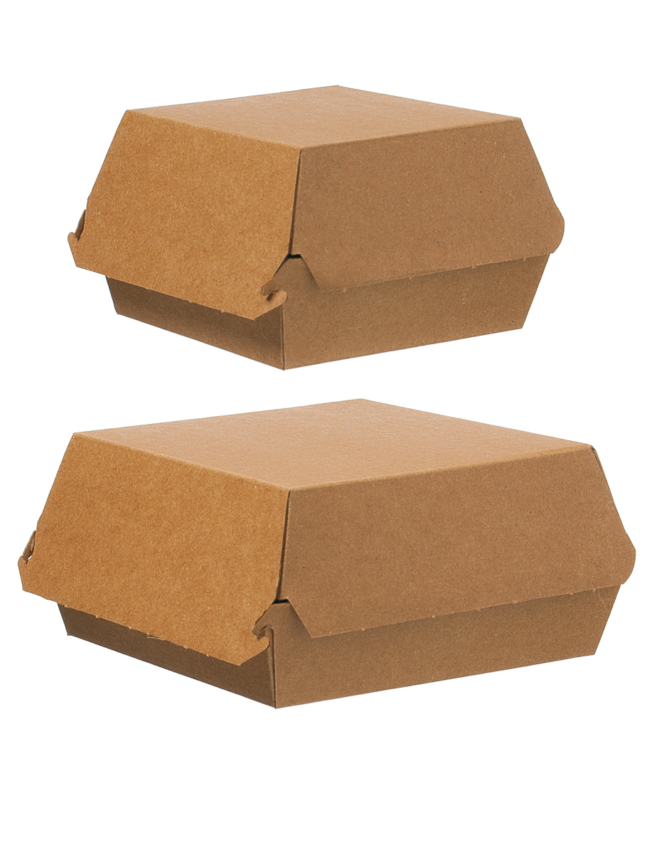 Hamburger Box Burgerbox XXL Pappe 130x130x75m - 200 Stück