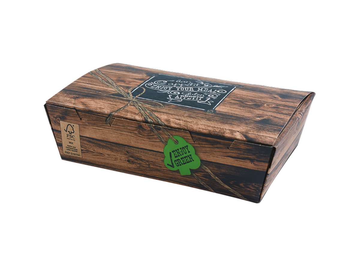 Snackbox XL ENJOY GREEN 180x120x50mm - 450 Stück